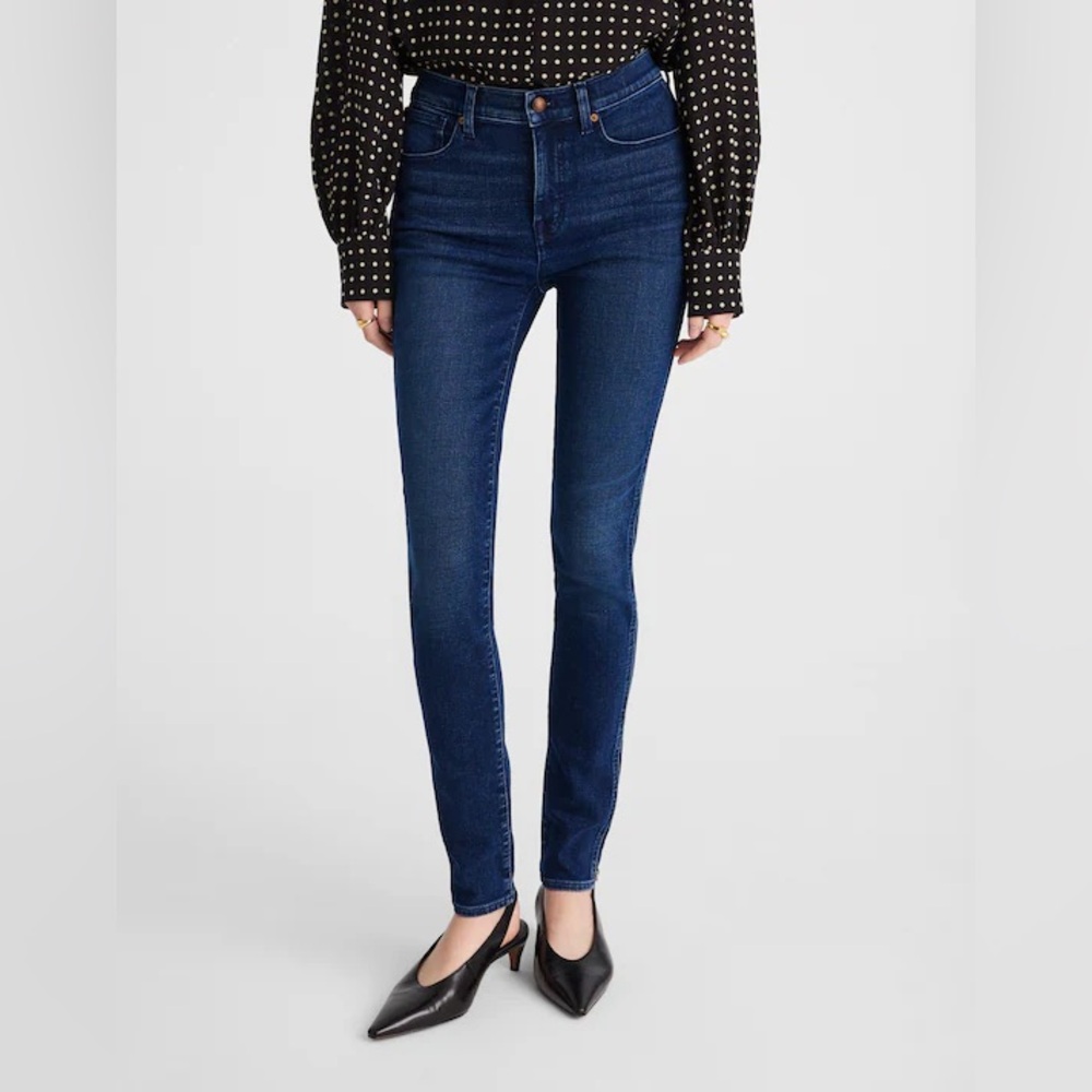 Madewell Skinny Jeans Classic Dark Wash Timeless Denim Pants High Rise NN484